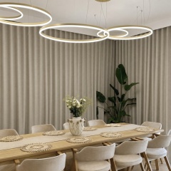 Moderner Verdunkelungsvorhang, Maßanfertigung. Vorhang in Beige – stilvolle Eleganz für Ihr Wohnzimmer