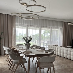 Weicher Verdunkelungsvorhang , Farbe Cappuccino, f&uuml;r Wohnzimmer, Zimmer, ohne B&uuml;geln