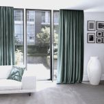 Glamour style drape smooth dark mint for living room,bedroom