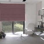 Raffrollo elegant in stilvollem Samt in Puderrosa