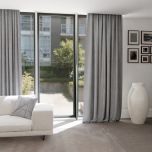 Schöne Blackout Verdunkelungsvorhänge, für das Wohnzimmer, matt, grau beige 