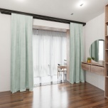 Wunderschöner Vorhang für das Zimmer, matt, einfarbig, pastell pistazie, Maßanfertigung