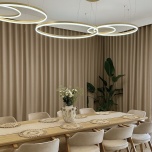 Moderner Verdunkelungsvorhang, matt, Maßanfertigung, beige 