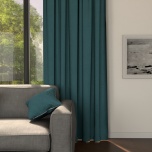 Moderner Verdunkelungsvorhang, matt, nach Maß, grün-blau