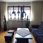 Moderner Vorhang, für das Wohnzimmer, Samt, helles Creme