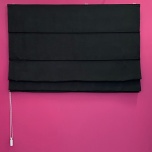 Blackout-Raffrollo in mattem Schwarz