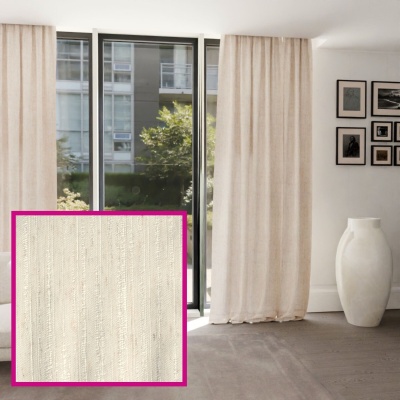 Leinenvorhang Beige mit zartem Glanz